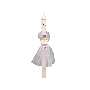 Cirio decorado para Primera Comunion, Bautizo y Confirmación (Niños y Niñas)